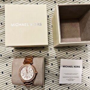 Michael Kors Rose Gold Chronograph Watch